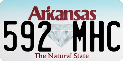 AR license plate 592MHC
