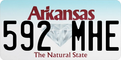 AR license plate 592MHE