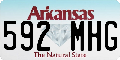 AR license plate 592MHG