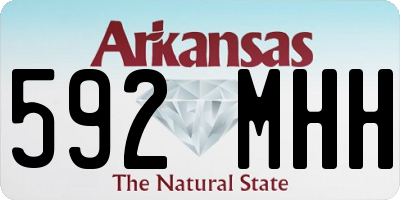 AR license plate 592MHH