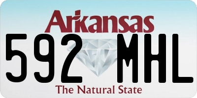 AR license plate 592MHL