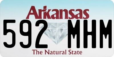 AR license plate 592MHM