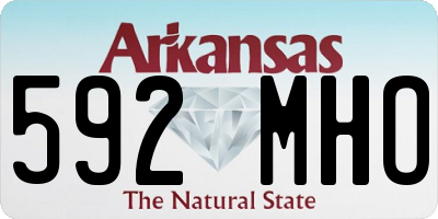 AR license plate 592MHO