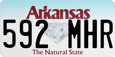 AR license plate 592MHR