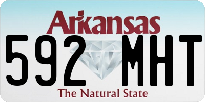 AR license plate 592MHT