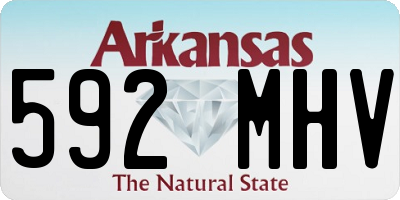 AR license plate 592MHV