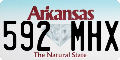 AR license plate 592MHX