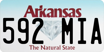 AR license plate 592MIA