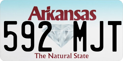 AR license plate 592MJT