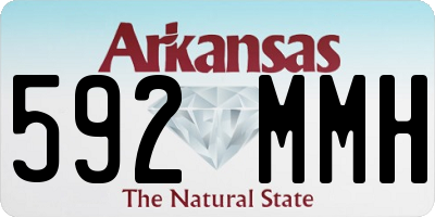 AR license plate 592MMH