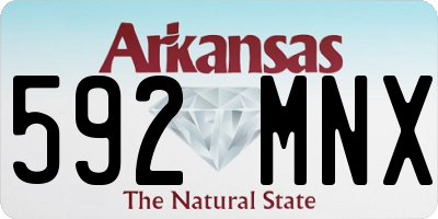 AR license plate 592MNX