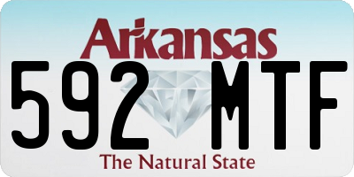 AR license plate 592MTF