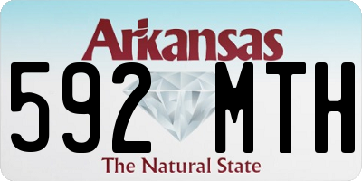 AR license plate 592MTH