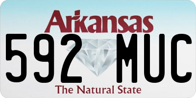 AR license plate 592MUC
