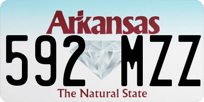 AR license plate 592MZZ