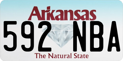 AR license plate 592NBA