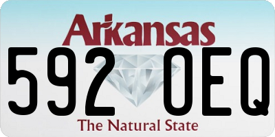 AR license plate 592OEQ