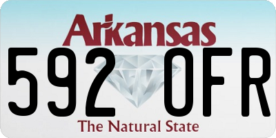 AR license plate 592OFR