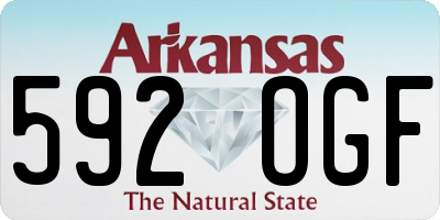 AR license plate 592OGF