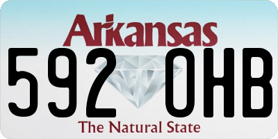 AR license plate 592OHB