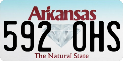 AR license plate 592OHS