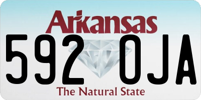 AR license plate 592OJA