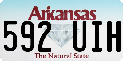 AR license plate 592UIH