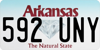 AR license plate 592UNY