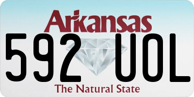 AR license plate 592UOL