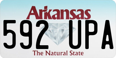 AR license plate 592UPA