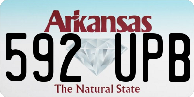 AR license plate 592UPB