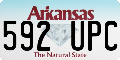 AR license plate 592UPC