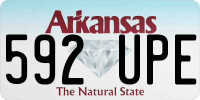 AR license plate 592UPE