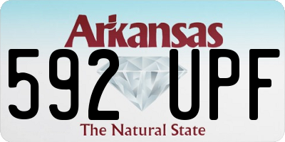 AR license plate 592UPF