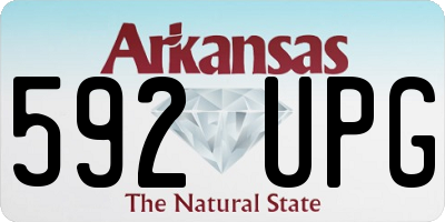 AR license plate 592UPG
