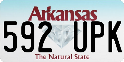 AR license plate 592UPK