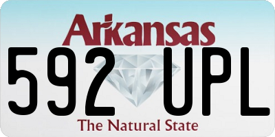 AR license plate 592UPL