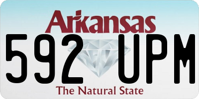AR license plate 592UPM