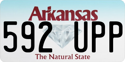 AR license plate 592UPP