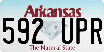 AR license plate 592UPR
