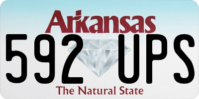 AR license plate 592UPS