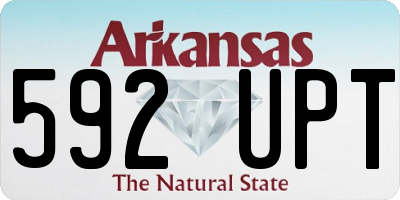 AR license plate 592UPT