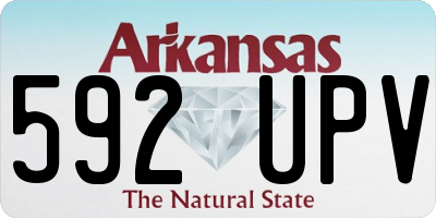 AR license plate 592UPV