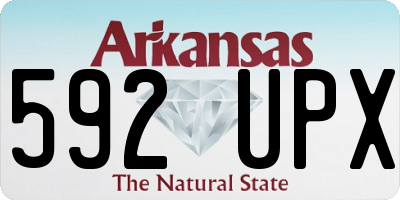 AR license plate 592UPX