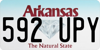 AR license plate 592UPY