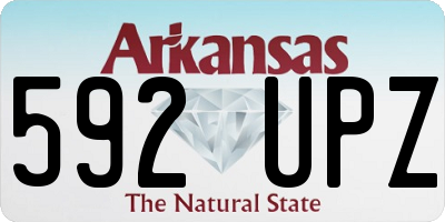 AR license plate 592UPZ