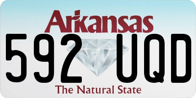 AR license plate 592UQD