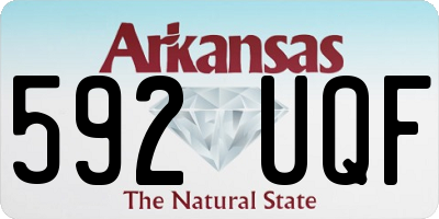 AR license plate 592UQF