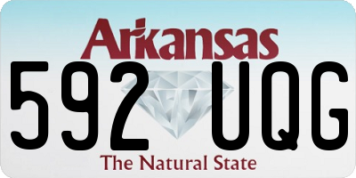 AR license plate 592UQG