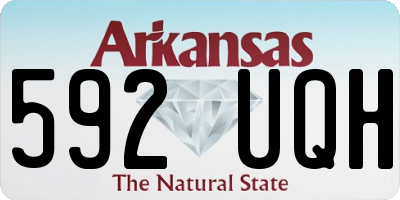 AR license plate 592UQH